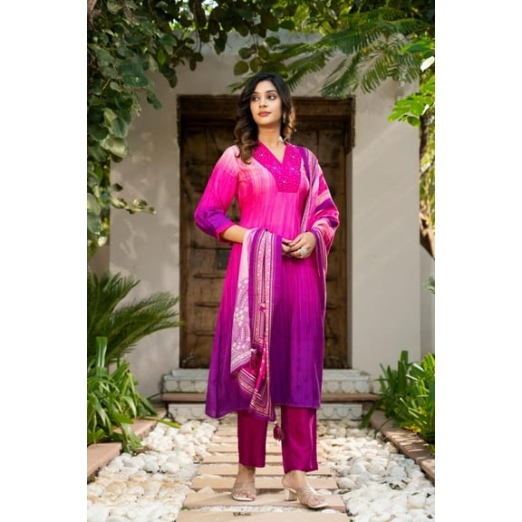 Three-Piece Evening Wear Kurta Set