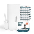 thumbnail image 1 of Caja de arena para gatos Petsnology Litter Zero Base Set + repuestos, 1 of 4
