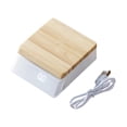 thumbnail image 2 of Balanza digital para café con temporizador, fabricada en madera, compacta, ideal para la cocina. Blanco, 2 of 9