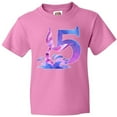 thumbnail image 3 of Inktastic 5th Birthday Mermaid Tail Youth T-Shirt, 3 of 5
