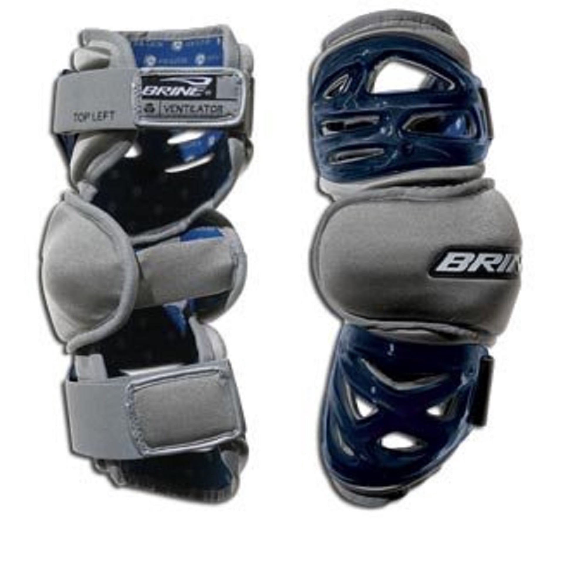 Brine Lacrosse Ventilator Arm Guards Navy, Medium
