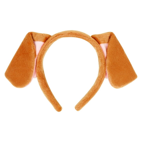 FRCOLOR Yellow Puppy Ears Headband for Decoration Lightweight Fabric Dog Ears Headband Comfortable for Parties