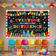 thumbnail image 3 of Colorful Theme Everyone Difference Banner Inspirational Classroom Learning for School Decoration Children Teamwork Motivational, 3 of 7