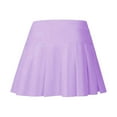 thumbnail image 5 of Ruyang Girls Sport Short Skirts Solid High Waist Pleated Half Skirts Outdoor Athletic Running Dress Teen Kids Elastic Cute, 5 of 6