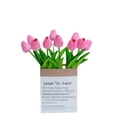 thumbnail image 3 of Textura hidratante PU tulipán flor artificial foto flor falsa decoración del hogar, 3 of 4