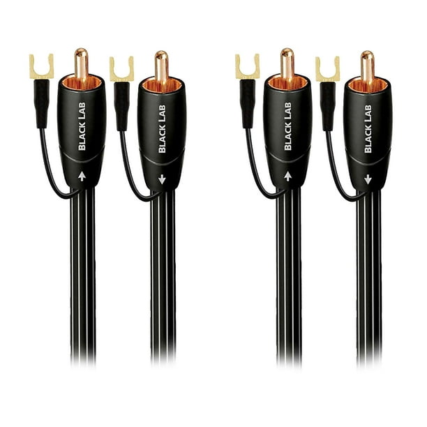 Cable de subwoofer AudioQuest Black Lab de 3 m, paquete de 2