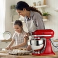 thumbnail image 6 of Bamboo Mixer Slider Compatible 4.5-5 Qt Tilt Head Stand Mixer, Appliance Sliding Mat for Kitchen Aid Artisan, Kitchen Countertop Storage Accessories Mixer Moving Tray Attachments, 6 of 7