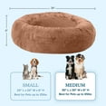 thumbnail image 4 of PETMAKER Dog Bed - Donut Dog Bed and Cat Bed for Medium Pets (Beige), 4 of 6