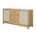 thumbnail image 4 of Manhattan Comfort Sheridan Sideboard Cabinet from Engineered Wood in Natural, 4 of 9
