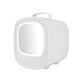 thumbnail image 1 of Mini refrigerador, refrigerador compacto de 6L con espejo de maquillaje iluminado, refrigerador portátil para maquillaje Uso doméstico del coche blanco, 1 of 9