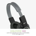 thumbnail image 6 of MEE audio KidJamz 3 Kids Safe Listening Headphones with Volume Limiter & Built-in Microphone, Adjustable On-Ear Headset w/ 3.5mm Jack & Tangle-Free Cord for Online Learning/School/Travel/Tablet（Black）, 6 of 8