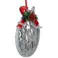 thumbnail image 3 of Northlight 2-D Glitter Reindeer Family Silhouette Christmas Ornament Disc - 4.5" - Silver, 3 of 5
