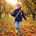 thumbnail image 4 of Grblisyd Mock Neck Sweatshirt for Girls Cute Polka Dot Sweater Long Sleeve Pullover Tops Back To School Outfits, 4 of 7