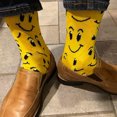 thumbnail image 4 of Happy Smiley Face Socks from the Sock Panda, 4 of 6