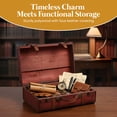 thumbnail image 6 of 3-Colored Vintage Style Luggage Suitcase/Trunk, Set of 3, 6 of 6