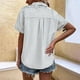 thumbnail image 4 of mfyjkho Tops De Moda Para Mujer, Camisa De Manga Corta Con Botones Y Solapa Para Mujer, De Moda Primavera-Verano Tops De Tallas Grandes M, 4 of 4
