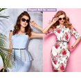 thumbnail image 5 of Women's Leather Skinny Belt for Dress Adjustable Thin Waist Belt for Lady Waistband with Golden Buckle, 5 of 6