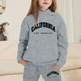 thumbnail image 2 of Byoo Toddler Girl's Outfits California Long Sleeved Hoodie Sweatpants Sports Sweatsuits, 2 of 4