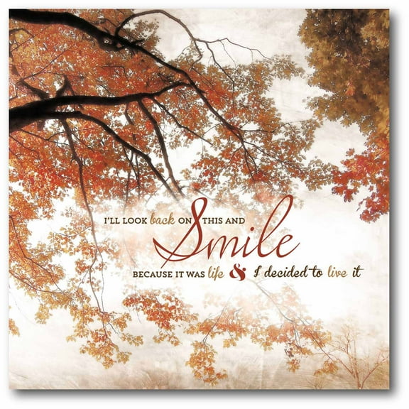Autumn Smile Gallery-Wrapped Canvas Wall Art, 16x16