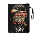 thumbnail image 2 of HELLHERO Eagle Polyester Book Sleeve for Librarian Protector Wrap Bag with Pocket Book Storage Bag Storage & Portability for Hardcover Notebook Bible Journal Textbooks Paperbacks, 2 of 7