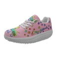 thumbnail image 1 of Kawaii Dog Paw Pattern Ladies Spring Autumn Sneakers Personalized Design Soft Platform Shoes Wear-Resistant Round Toe Footwear, 1 of 5