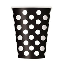 12oz Polka Dot Paper Cups, Yellow, 6ct