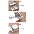 thumbnail image 3 of Snack Containers Agarra Y Go Reusable Doble Compartimento Acero Inoxidable (D), 3 of 9