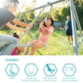thumbnail image 3 of Intex Two Feature Colored Playground Swing Set w/Trapeze Bar for Kids, Gray, 3 of 11