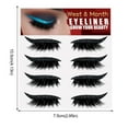 thumbnail image 3 of Fake Eyelash Eyeliner Sticker Kit - 2 in 1 Reusable Lash Stickers 4 Pair Self Adhesive Cat Eye False Eyelashes Makeup Set for Women Party Halloween Cosplay Birthday Beauty Gift Set, 3 of 6