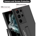 thumbnail image 2 of Compatible Samsung Galaxy S23 Ultra 5g Case with Stand Men Women,Ultra Slim & Thin Shockproof Hard PC Matte Bumper Cover Protective Phone Case for Samsung S23 Ultra Case with Kickstand Black, 2 of 14