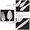thumbnail image 5 of MEIBUTYUP White Disposable Plastic Cutlery Set, Multipurpose Knives for Parties, Picnics, Events, and Everyday Use, 5 of 6