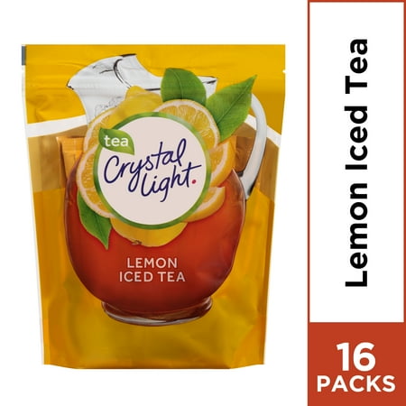 Crystal Light Lemon Iced Tea Powdered Drink Mix, 16 ct - 4.26 oz (Best Tea To Drink With Milk)