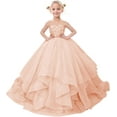 thumbnail image 6 of Drtj Flower Girl Dress - Elegant Tulle & Lace Princess Gown for Weddings, Pageants, First Communion (Ages 2-16), 6 of 6