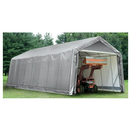 14' x 36' x 16' Peak Style Shelter, Green