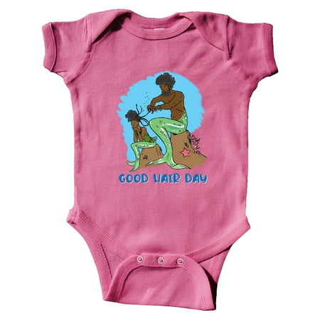 

Inktastic Mer Dad and Daughter Good Hair Day Braiding Beautiful Black Hair Gift Baby Boy or Baby Girl Bodysuit