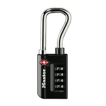 Master Lock Zinc 35 mm (1-5/16 in) TSA Approved Combination Lock, 48 mm (1-7/8 in) shackle