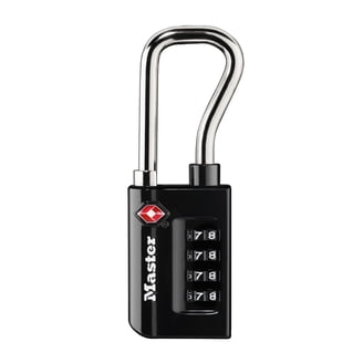 Master Lock Padlock, Set Your Own Word Combination Lock, 2-1/2 in. Wide, Black