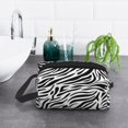 thumbnail image 6 of XMXT Large Capacity Makeup Bag, Zebra Monochrome Print Storage Bags Travel Toiletry Cosmetic Bag for Women Men, 6 of 9