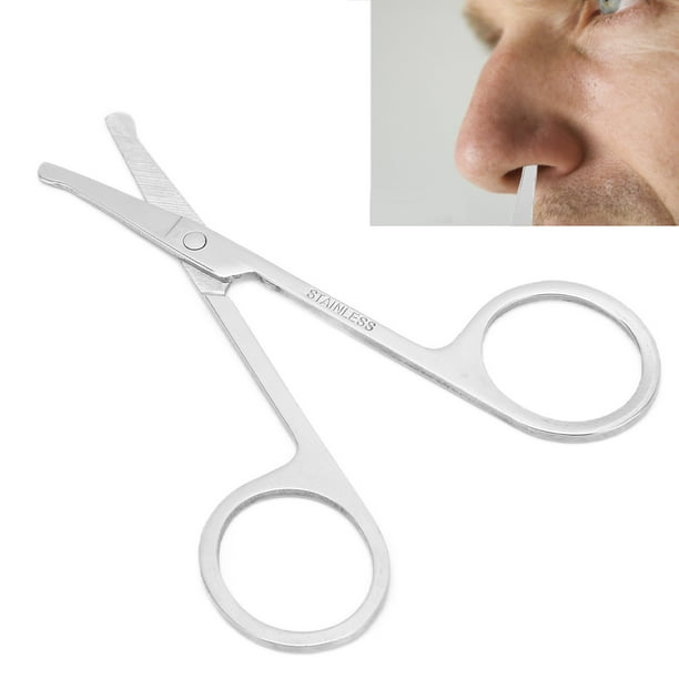 TIJERAS DE NARIZ DE PUNTA REDONTEADA, LINDAS TIJERAS DE BELLEZA DE ACERO FÁCIL DE LIMPIAR PARA RECORDAR EL CABELLO