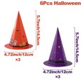 thumbnail image 1 of 2023 Halloween Bruja Púrpura Sombrero Caramelo Caja 6 Unids/set Divertido Niños Favor Cajas Decoración De Feliz Regalos Para Cosplay Suministros De Fiesta, 1 of 4