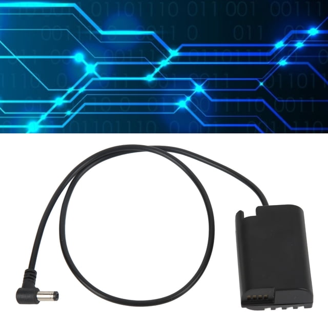 Camera Dummy Battery, DMW BLK22 DC Coupler 5.5x2.1 60cm For Charging