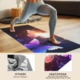 thumbnail image 4 of Colorful Butterfly Light Pattern Hot Yoga Mat Towel Non Slip for Hot Yoga - Quick-Drying Yoga Mat Cover with 4 Corner Pockets with Travel Bag - Hot Yoga Towel Non Slip 70"x26", 4 of 6