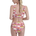 thumbnail image 3 of Picia Cartoon Chicken Women's High Waisted Bikini Scoop Neck Swimsuit Two Pieces Bathing Suit-, 3 of 8