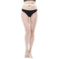 thumbnail image 1 of Penkiiy Bas Résille pour Femmes Chaussettes de Mode pour Femmes Couleur Chaussettes Perforées à la Mode Chaussettes en Filet de Pêche Super Élastiques Chaussettes à Bout Fermé en Maille Collants Blancs, 1 of 2