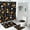Black and Orange, variant on FRAMICS Halloween Ghost Shower Curtain Sets with Rugs, 16 Pc Cute Pumpkin Bat Bathroom Sets, Black White Waterproof Fabric Bathroom Curtain Decor with Hooks