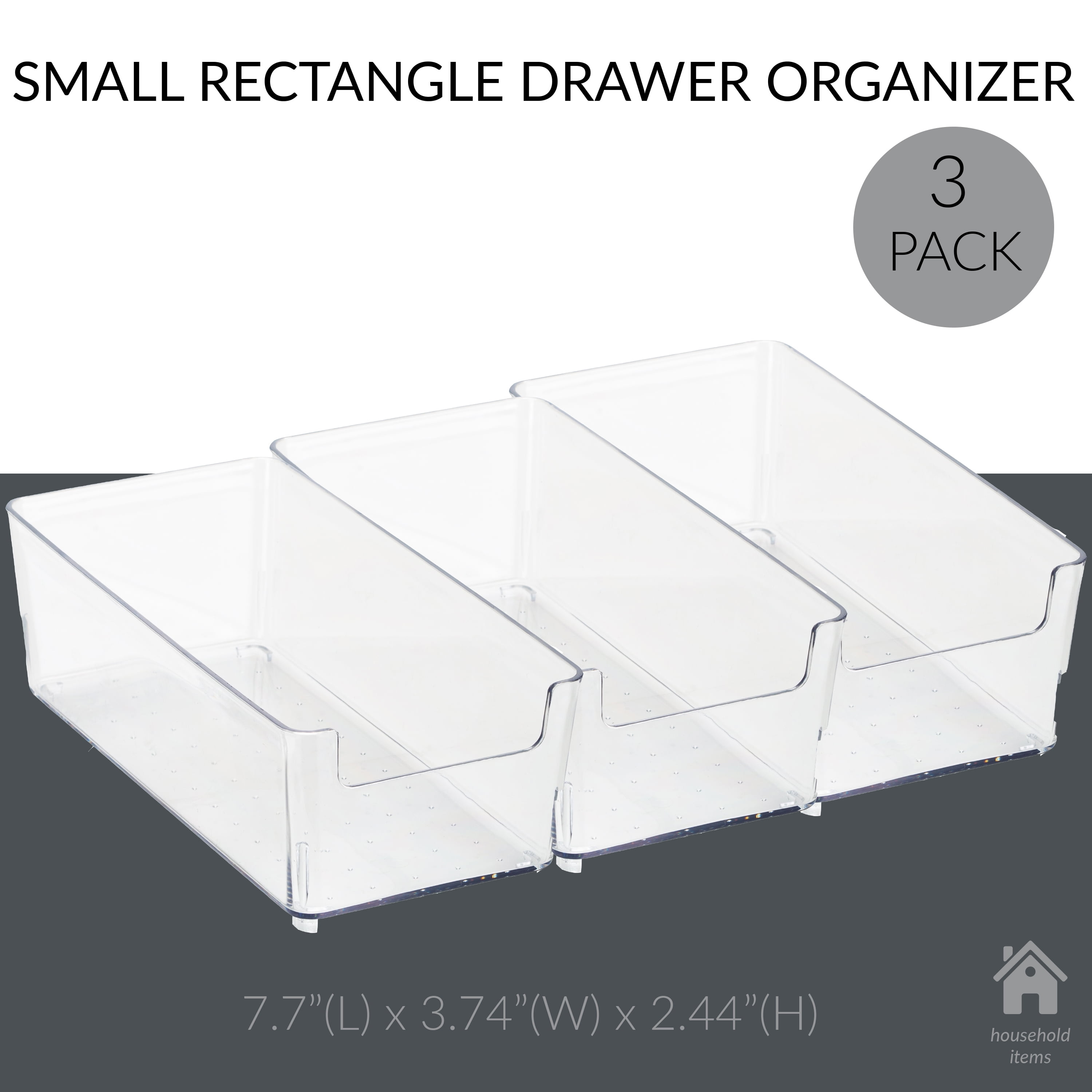 Simplify Large Drawer Organizer, Clear