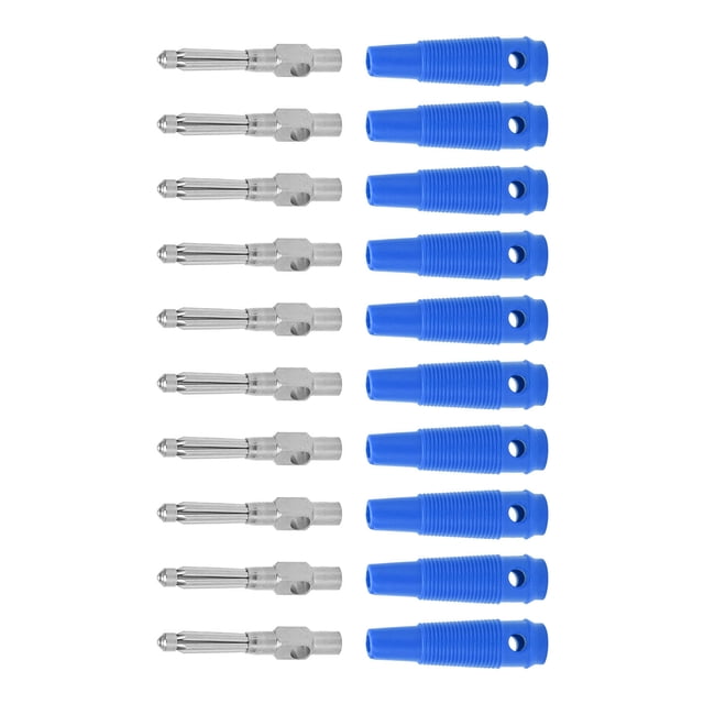 32A Stackable 4mm Banana Plug High Voltage Copper Male Plugs with Soft Sleeve, Simple Connection for Speaker, TV, Computer