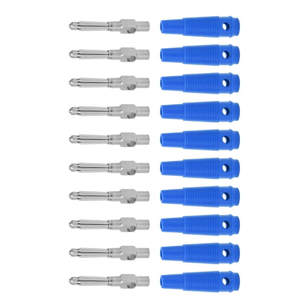 Conector banana, 10 piezas, 4 mm, 7 pines, conector banana macho, conectores banana para altavoz, experiencia incomparable