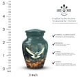 thumbnail image 2 of Dove And Fallen Leaves Memorial Mom Urns For Human Ashes - Cremains Urns - Small Urns For Human Ashes - Miniature Urns For Human Ashes - Urns For Human Ashes Adult Female (Size -3Inch, 4Pcs), 2 of 5