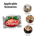 thumbnail image 5 of JOOCAR Merry Christmas Ornament Design Linen Table Mats Set of 4 for Home Kitchen Table Decor 12x18 inch, 5 of 5